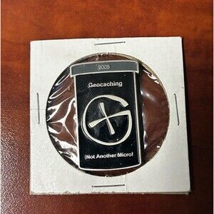 Geocaching 2005 Not Another Micro! Geocoin - Vintage - Unknown Activation Status